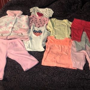 10 piece . 3 months baby girl clothes